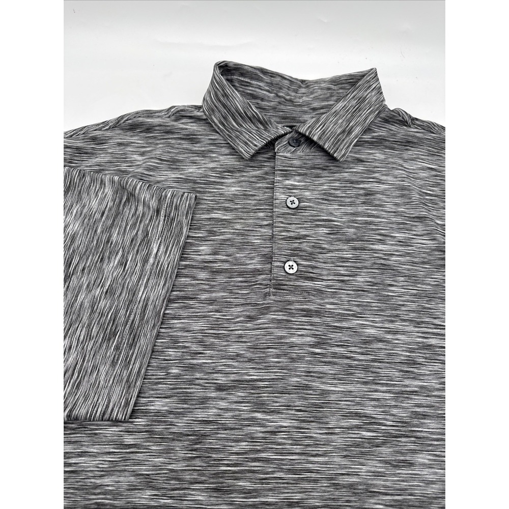 FootJoy Polo Shirt Mens XL Gray Casual Golf Rugby Performance Stretch FJ